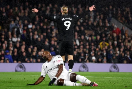 Haaland marca, Manchester City vence Fulham e segue na vice-liderança